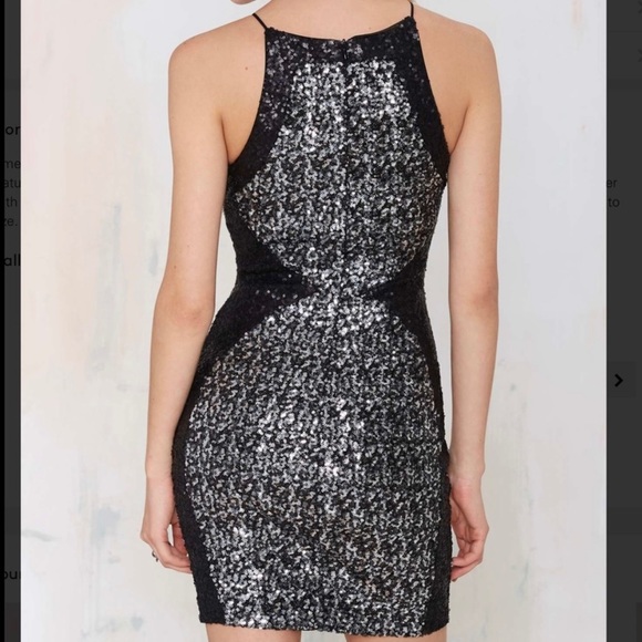 NEW Dress The Population Rowen Black Silver Size Small Brand New with Tags - Picture 2 of 12